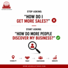 Stop Asking “How Do I Get More Sales?” Start Asking “How Do More People Discover My Business?”